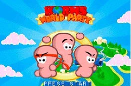 دانلود موبایل بازی دنیای کرم ها برای سیمبین Worms World Party (GBA)